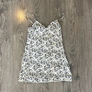 Sunday Best Black and White Camisole mini dress